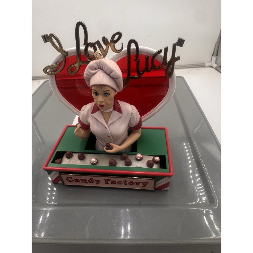 CARLTON CARDS "I Love Lucy" Chocolate Candy Factory Antics Christmas Ornament